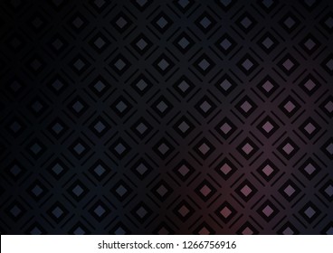 Dark Black vector template with sticks, squares. Colorful illustration with lines, cubes on abstract template. Pattern for ads, posters, banners.