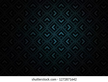 Dark Black vector template with sticks, squares. Modern geometric abstract illustration with lines, squares. Pattern for websites, landing pages.