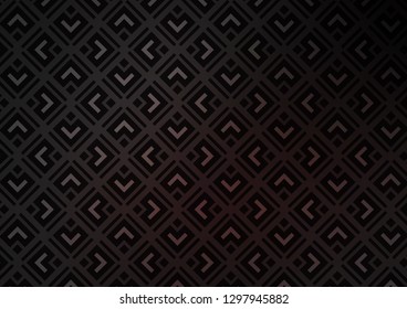 Dark Black vector template with sticks, squares. Shining colorful illustration with lines, rectangles. Pattern for business booklets, leaflets.