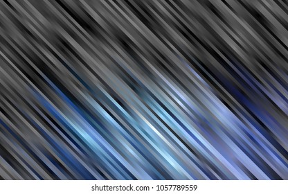 Dark Black vector texture with colored lines. Shining colored illustration with narrow lines. The pattern can be used as ads, poster, banner for commercial.