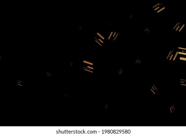 Dark black vector texture with colorful lines. Lines on blurred abstract background with gradient. Pattern for websites, landing pages.