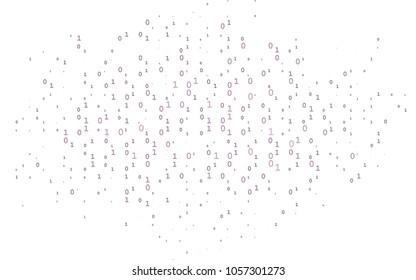 Dark Black vector texture with Digit characters. Illustration with Numeral symbols on abstract template. Best design for your ad, poster, banner of math college.