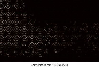 Dark Black vector  texture with disks. Blurred bubbles on abstract background with colorful gradient. The pattern can be used for aqua ad, booklets.