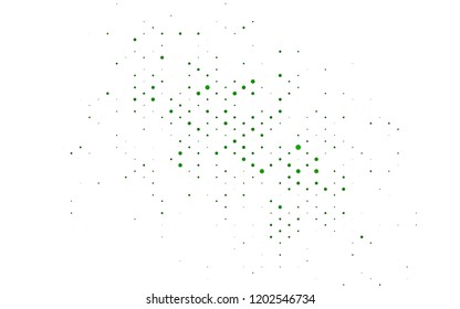 Dark Black vector texture with disks. Glitter abstract illustration with blurred drops of rain. Pattern for ads, leaflets.