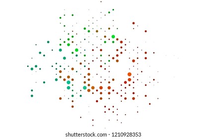 Dark Black vector texture with disks. Modern abstract illustration with colorful water drops. Pattern for ads, leaflets.