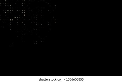 Dark Black vector texture with disks. Blurred bubbles on abstract background with colorful gradient. Template for your brand book.