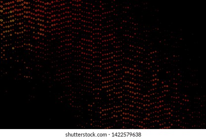 Dark Black vector texture with disks. Abstract illustration with colored bubbles in nature style. Pattern for beautiful websites.