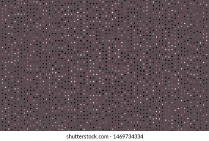 Dark Black vector texture with disks. Blurred decorative design in abstract style with bubbles. Template for your brand book.