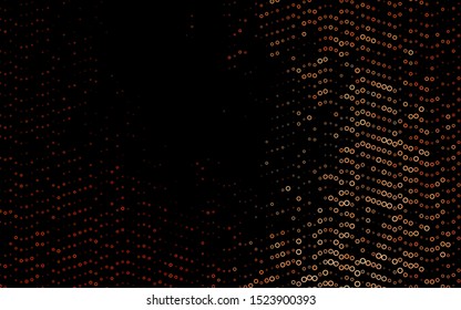 Dark Black vector texture with disks. Beautiful colored illustration with blurred circles in nature style. Design for business adverts.