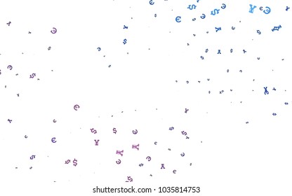 Dark Black vector texture with financial symbols. Blurred design in with symbols of EUR, USD, JPY. The pattern can be used for financial, investment websites.