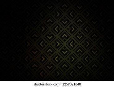 Dark Black vector texture with lines, rhombuses. Shining colorful illustration with lines, rectangles. Pattern for websites, landing pages.