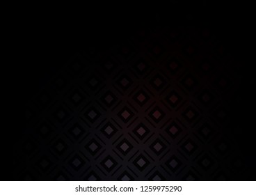 Dark Black vector texture with lines, rhombuses. Modern geometric abstract illustration with lines, squares. Backdrop for TV commercials.