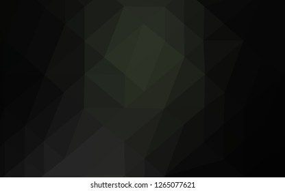 Dark Black vector triangle mosaic texture. Colorful abstract illustration with gradient. Brand new design for your business.