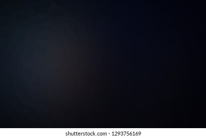 Dark Black vector triangle mosaic cover. Colorful illustration in abstract style with gradient. Completely new template for your business design.