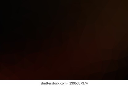 Dark Black vector triangle mosaic texture. Colorful abstract illustration with gradient. Polygonal design for your web site.