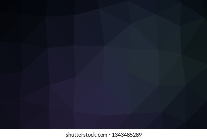 Dark Black vector triangle mosaic template. Glitter abstract illustration with an elegant design. Elegant pattern for a brand book.