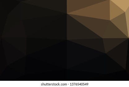 Dark Black vector triangle mosaic texture. Colorful illustration in abstract style with gradient. Brand new style for your business design.
