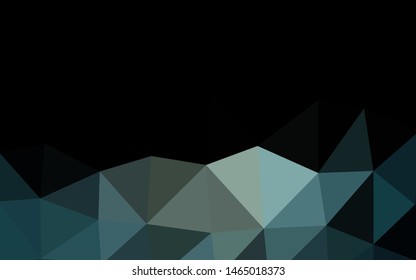 Dark Black vector triangle mosaic template. Colorful illustration in abstract style with gradient. Elegant pattern for a brand book.