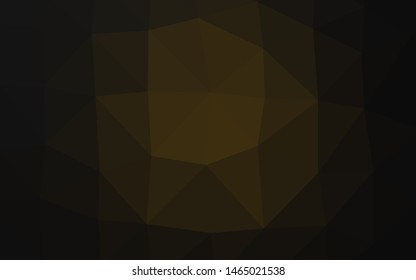 Dark Black vector triangle mosaic texture. Brand new colorful illustration in with gradient. Elegant pattern for a brand book.