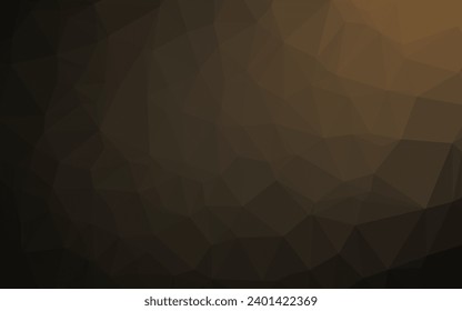 Dark Black vector triangle mosaic template. Creative illustration in halftone style with gradient. Completely new template for your business design.