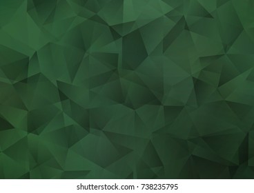 Dark Black vector triangle mosaic pattern. Glitter abstract illustration with an elegant design. A completely new template for your business design.