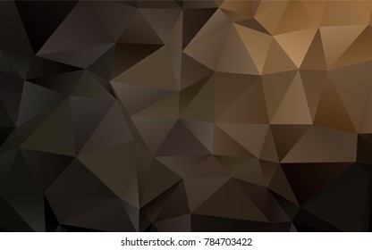 Dark Black vector triangle mosaic background. Shining illustration, which consist of triangles. Brand-new design for your business.