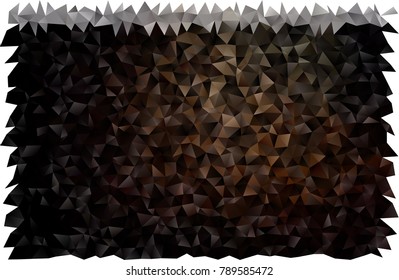 Dark Black vector triangle mosaic pattern. A completely new color illustration in a vague style. The textured pattern can be used for background.