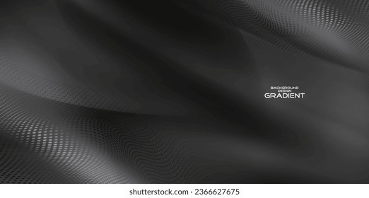 Abstraktes abstraktes Hintergrunddesign im schwarzen Wellenstil.