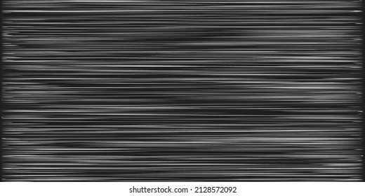 Dark Black and White Horizontally Striped Surface - Digitally Generated Abstract Background in Editable Vector Format