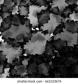 Dark black and white watercolor texture background. Admirable abstract pattern, expressive messy vector illustration.