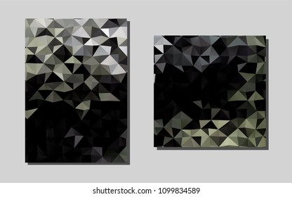 Dark Blackvector background for presentations. Blurred decorative design in abstract style with textbox. Pattern can be used as a template for calendars.