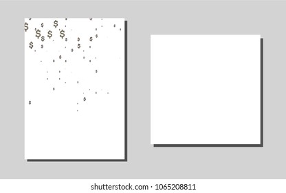 Dark Blackvector banner for websites. Abstract booklet on colored background with gradient. Pattern can be used as a template for calendars.