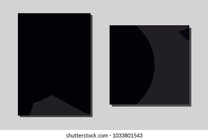 Dark Blackvector banner for websites. Blurred decorative design in abstract style with textbox. New design for a poster, banner of your website.