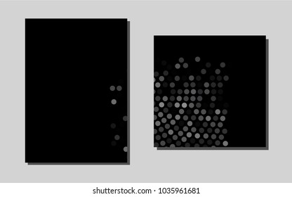 Dark Blackvector banner for websites. Blurred decorative design in abstract style with textbox. Beautiful design for cover of notepads.