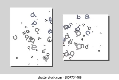 Dark Blackvector banner for websites. Booklet with textbox on colorful abstract background. Beautiful design for cover of notepads.