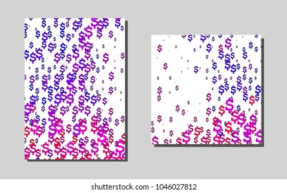 Dark Blackvector banner for websites. Booklet with textbox on colorful abstract background. The pattern can be used for any ad, booklets.