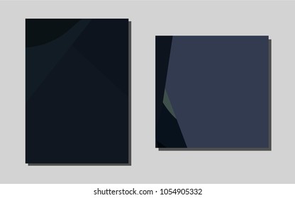 Dark Blackvector banner for websites. Glitter abstract design concept with text box. Beautiful design for cover of notepads.