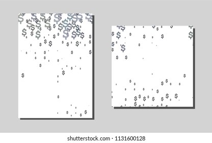 Dark Blackvector brochure for ui, ux design. Modern abstract design concept with colorful gradient. New design for a poster, banner of your website.