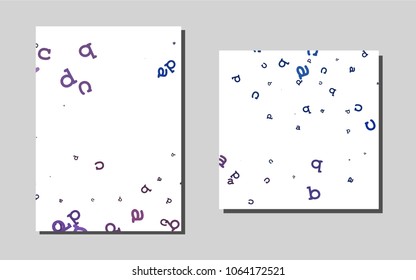Dark Blackvector cover for Envelopes. Abstract booklet on colored background with gradient. Completely new template for your brand book.