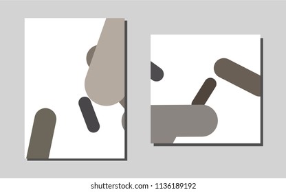 Dark Blackvector cover for Envelopes. Abstract booklet on colored background with gradient. Pattern for ads, leaflets, labels of your business.