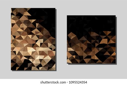 Dark Blackvector cover for Envelopes. Modern abstract design concept with colorful gradient. Pattern can be used as a template for calendars.