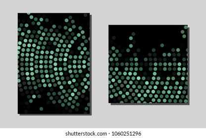 Dark Blackvector cover for Envelopes. Web interface on abstract background with colorful gradient. New design for a poster, banner of your website.
