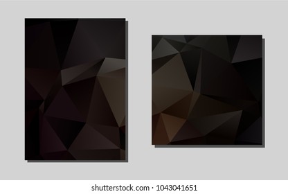 Dark Blackvector layout for Leaflets. Blurred decorative design in abstract style with textbox. Beautiful design for cover of notepads.