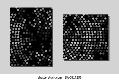 Dark Blackvector pattern for posters. Abstract booklet on colored background with gradient. The pattern can be used for any ad, booklets.