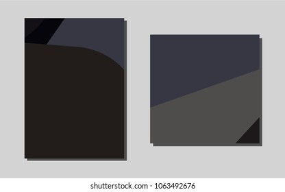 Dark Blackvector pattern for posters. Abstract booklet on colored background with gradient. Pattern can be used as a template for calendars.
