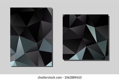 Dark Blackvector pattern for posters. Modern abstract design concept with colorful gradient. Pattern can be used as a template for calendars.