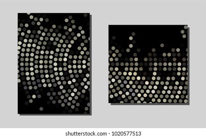 Dark Blackvector pattern for posters. Web interface on abstract background with colorful gradient. New design for a poster, banner of your website.