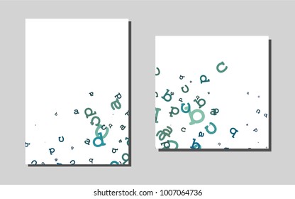 Dark Blackvector template for landing pages. Booklet with textbox on colorful abstract background. Completely new template for your brand book.