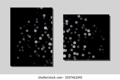 Dark Blackvector template for landing pages. Booklet with textbox on colorful abstract background. The pattern can be used for any ad, booklets.