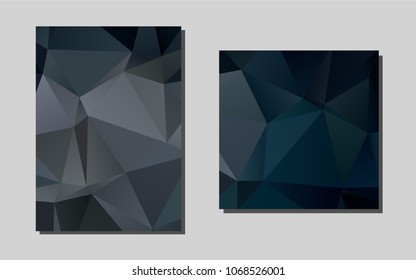 Dark Blackvector template for landing pages. Glitter abstract design concept with text box. Pattern can be used as a template for calendars.
